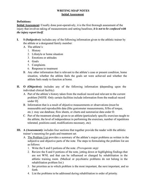 40 Fantastic SOAP Note Examples & Templates ᐅ TemplateLab