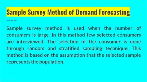 sample survey method in economics