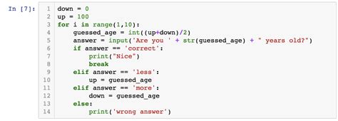sample syntax in python