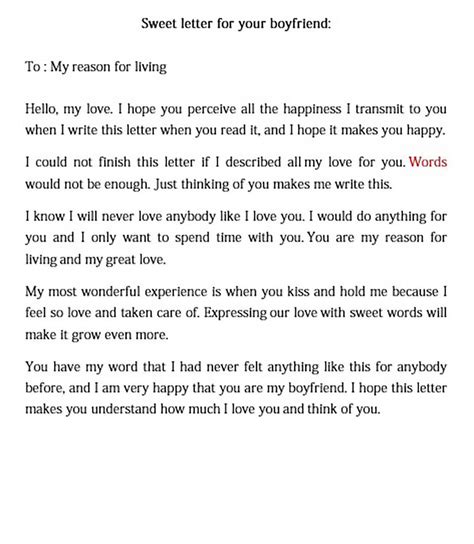 Romantic Love Letters for Him in 2020 Letters to boyfriend, Letter