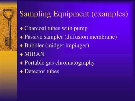 Sampling Equipment Examples