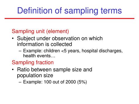 Sampling Unit Definition In Statistics