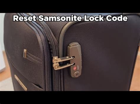 samsonite default code reset