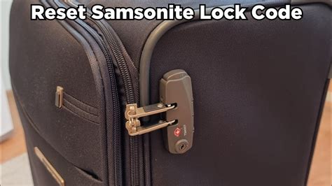samsonite tsa007 lock reset code