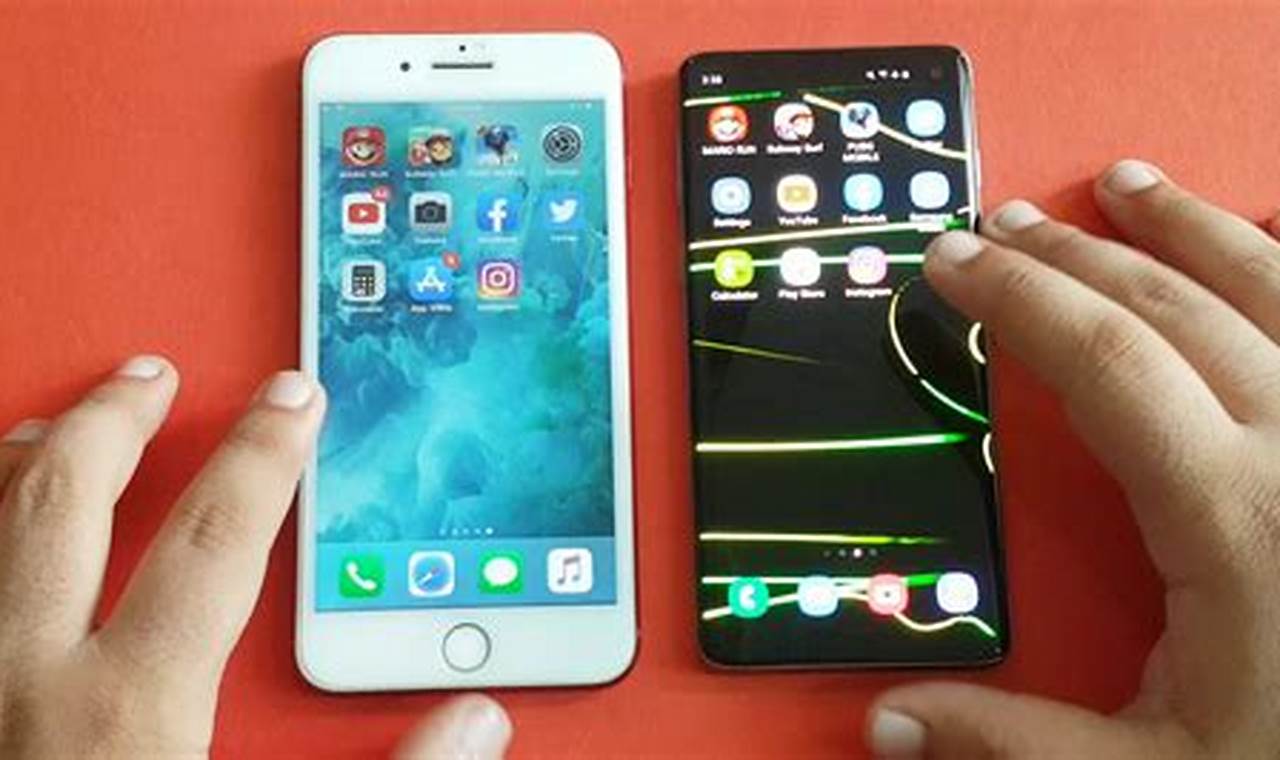 samsung galaxy s10 vs iphone 7 plus