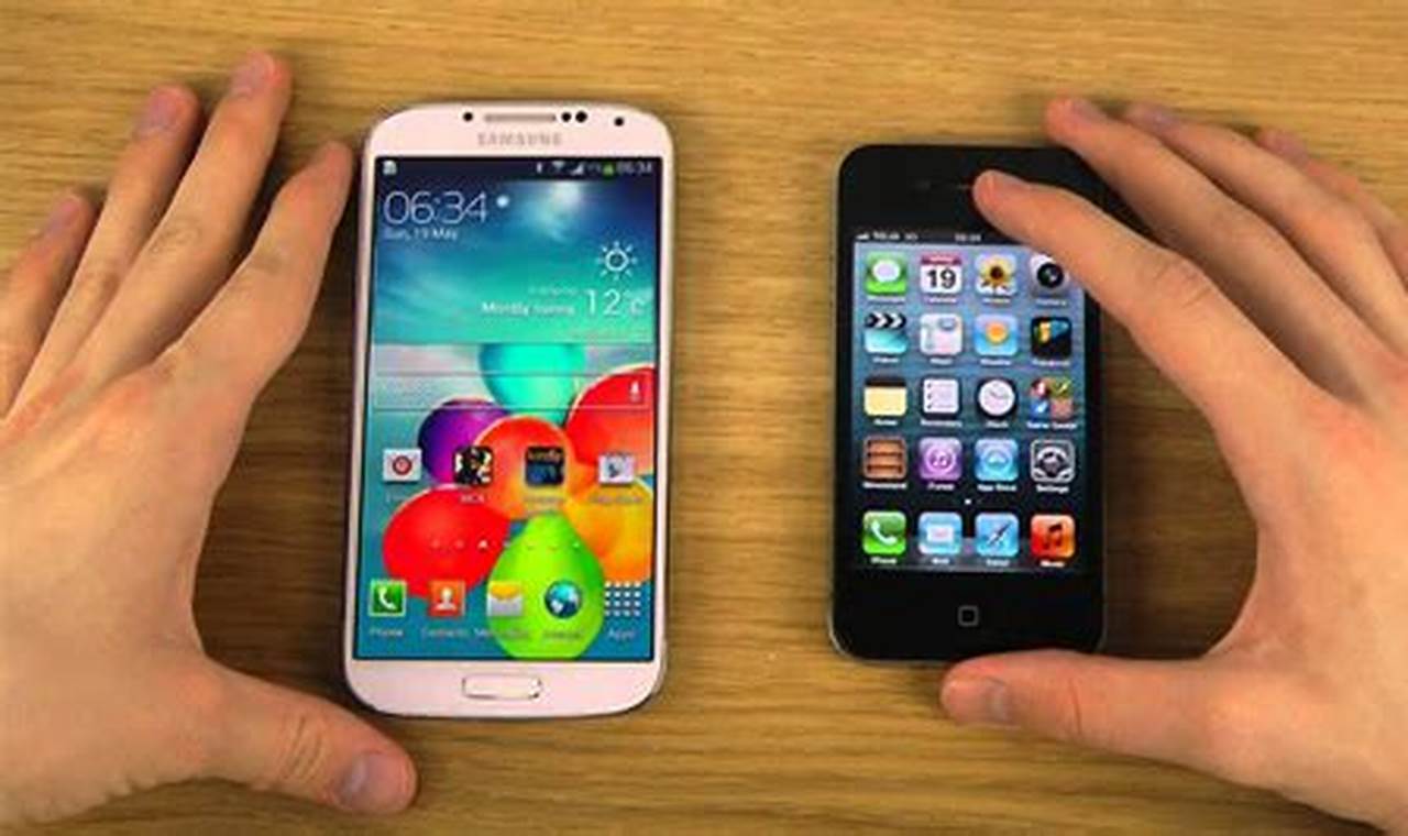 samsung galaxy s4 vs iphone 7