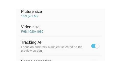 Samsung Galaxy S8 Camera Settings Gestures Used With The Fingerprint Scanner On The