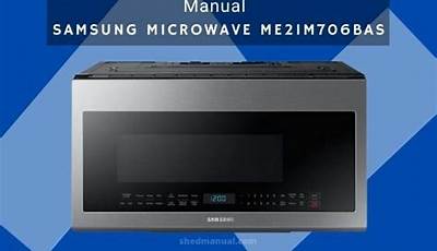 Samsung Microwave Me21M706Bas Manual