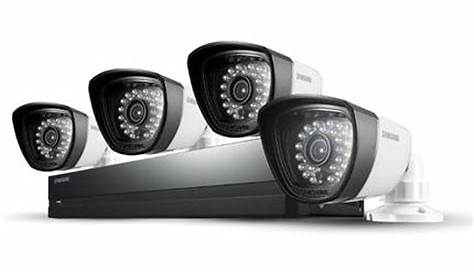 Samsung Videosurveillance Best Buy 4Channel, 4Camera Outdoor Wired 1080p