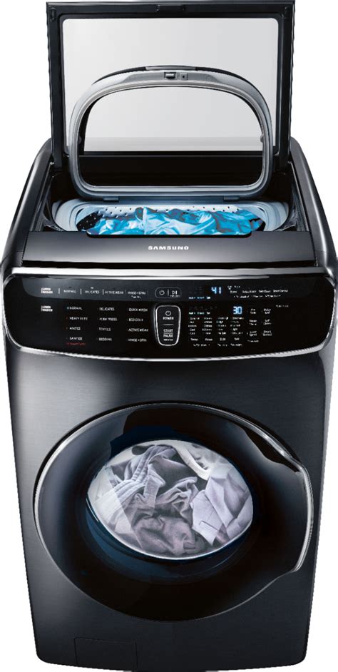 Samsung SAWADREIG68502 Stacked Washer & Dryer Set with Front Load Washer and Electric Dryer in Grey