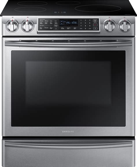 Samsung 5.8Cuft Electric Slide-In Range With Touch Controls And Dual Convection