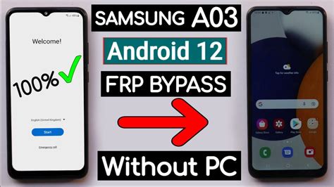 Samsung A03 A03s Frp Bypass Android 12 Samsung A03 Frp Bypass