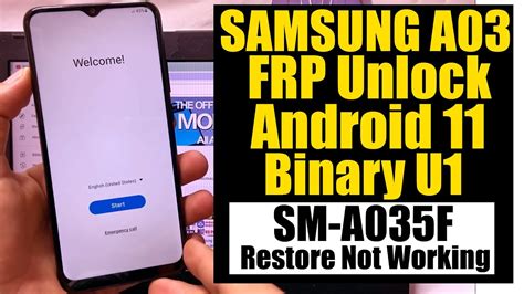 samsung a035f frp bypass android 11 umt