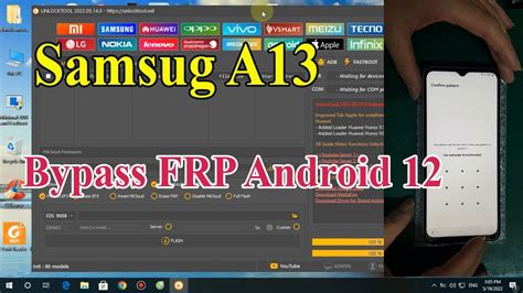 samsung a13 frp bypass android 13 u5