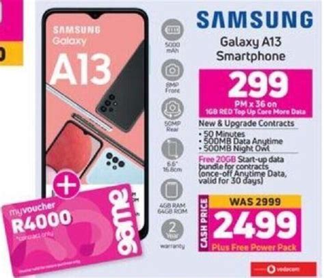 samsung a13 price at game store