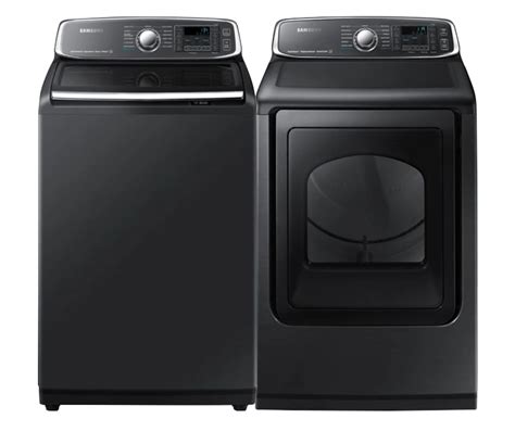 samsung black stainless steel washer