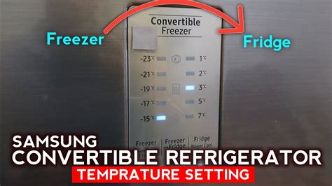 Samsung Convertible Freezer Settings