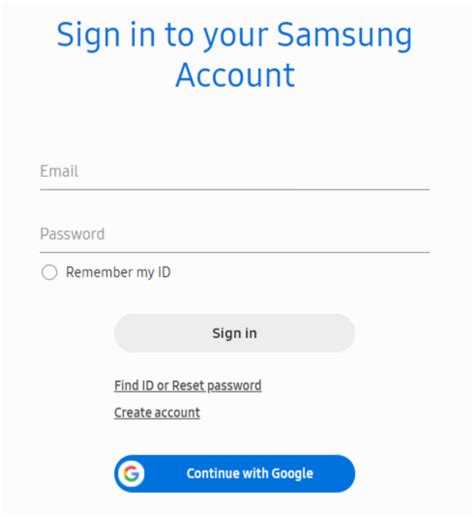 samsung credit account log in