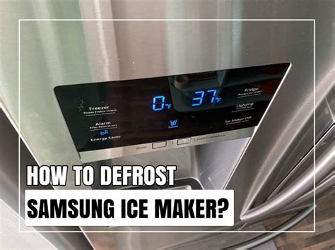 Samsung Defrost Ice Maker Code