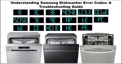 Samsung Dishwasher Error Code Pc