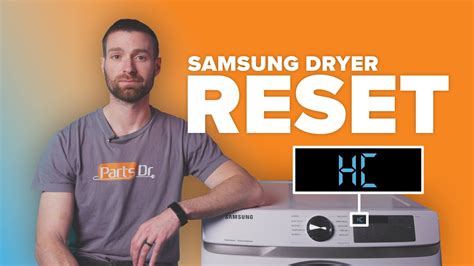 Resetting a Samsung dryer