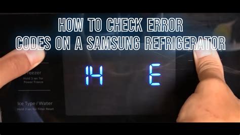 Samsung French Door Error Code 21 E
