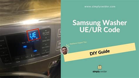 Samsung Front Load Washer Code Ue