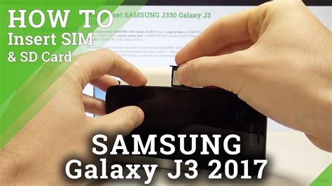 samsung galaxy j3 installing sim card