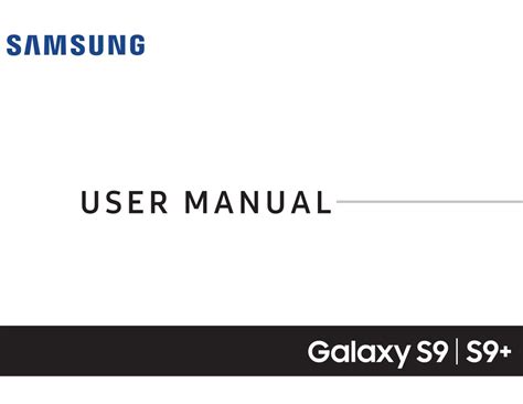 samsung galaxy s9 user manual pdf download
