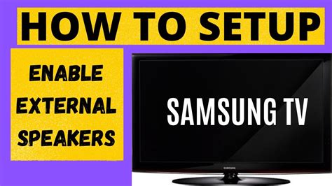 Samsung Led Tv External Speakers