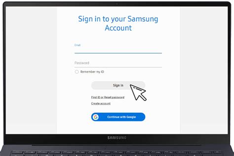 samsung login my account