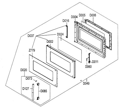 Samsung Microwave Door Replacement Parts