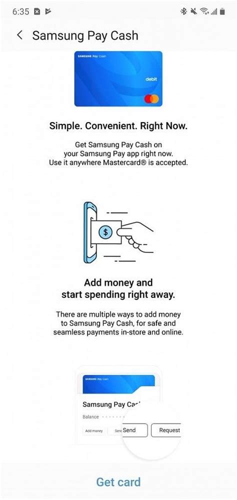 samsung pay cash account