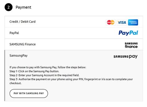 samsung pay sign in