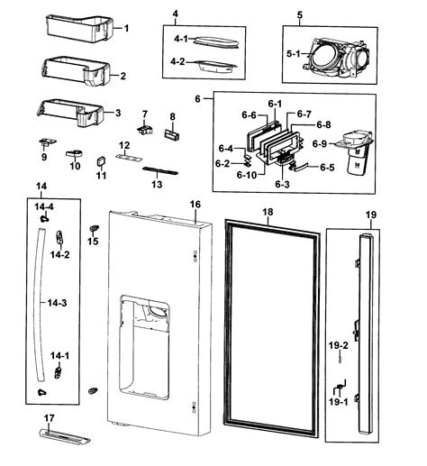 samsung refrigerator parts door