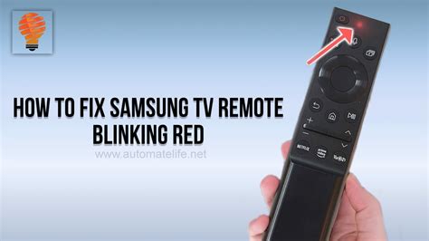 Samsung Remote Blinking Red