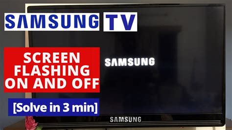 samsung smart tv logo flashing