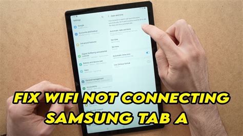 Samsung Tablet Wifi Connection Problem
