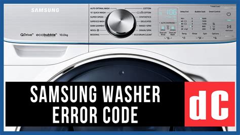 Samsung Top Load Washer Dc Code Fix