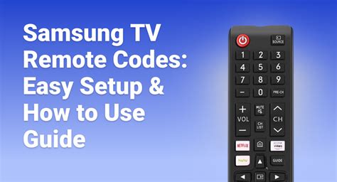 Samsung Tv Remote Control Codes List