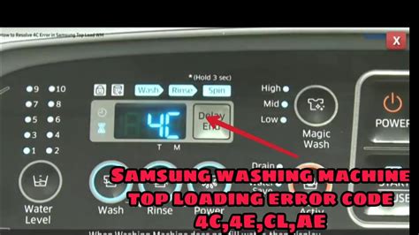 Samsung Washer Error Code Idc4