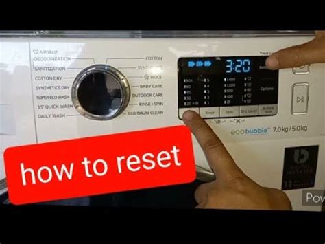 Samsung Washing Machine Factory Reset