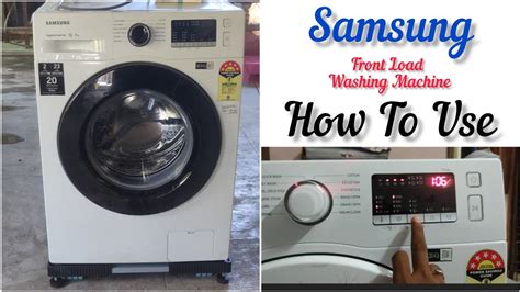 Samsung Washing Machine Front Load Instructions