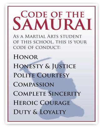 samurai code of conduct name