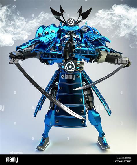 Samurai With Robot Arm