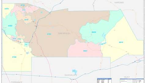 Map of San Juan County, New Mexico