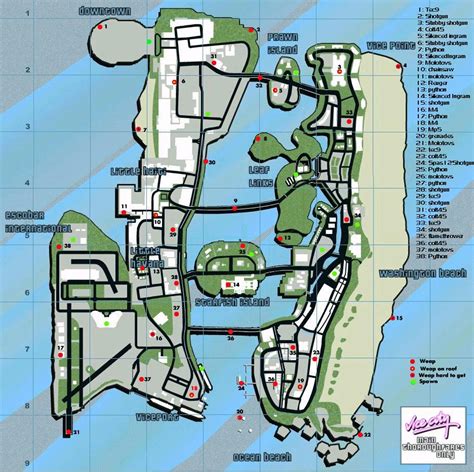 San Andreas Gun Map