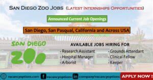 san diego zoo employment opportunities