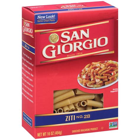 san giorgio ziti recipe on box