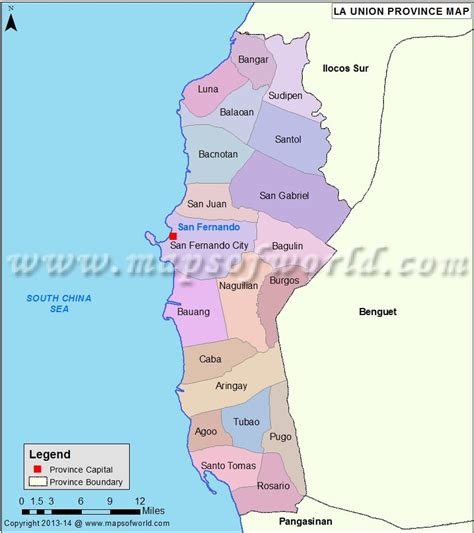 san juan la union philippines map